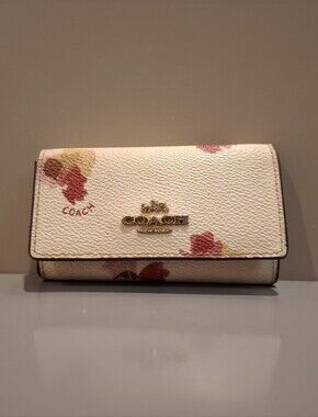 Coach Pink Key Holder Wallet